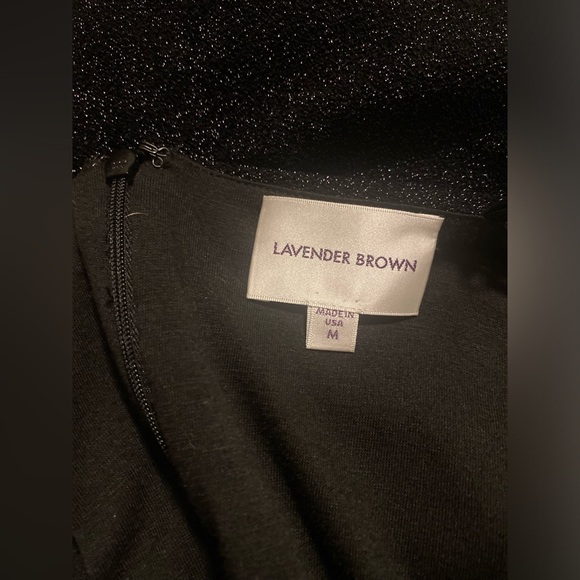 NWOT Lavender Brown long sleeveless dress. - Picture 5 of 10